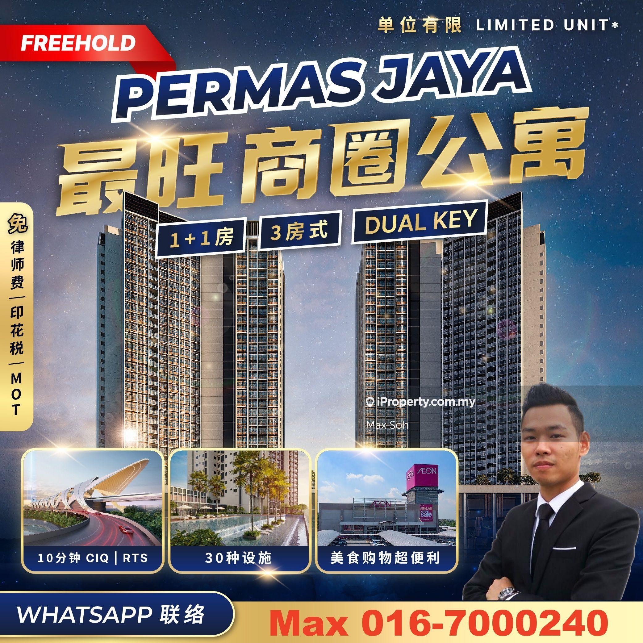 Permas Jaya Brand New Apartment, 10km To Jbcc/Ciq