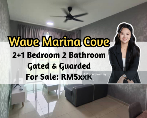 Wave Marina Cove, 2 plus 1 Bedroom 2 Bathroom, Gated Guard, 1 Car Park