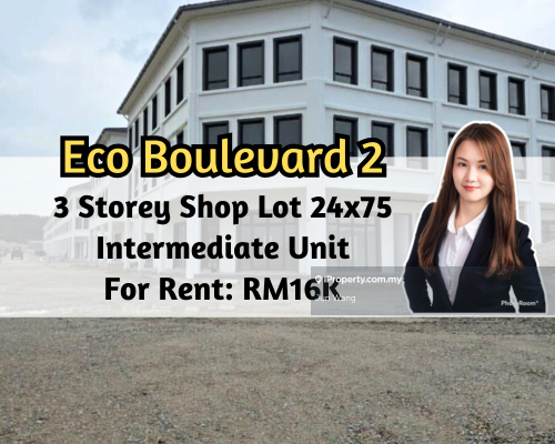 Eco Botanic @ Eco Boulevard 2, 3 Storey Shop Lot 24x75, Brand New
