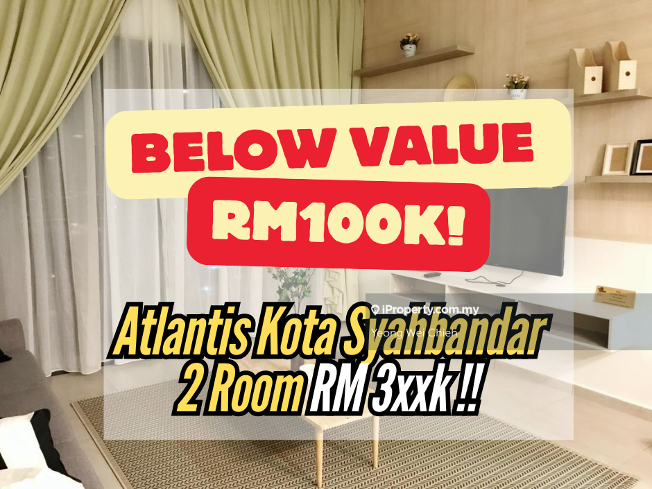 Below Bank Value Rm100k Atlantis Residence Kota Syahbandar Opp Bali