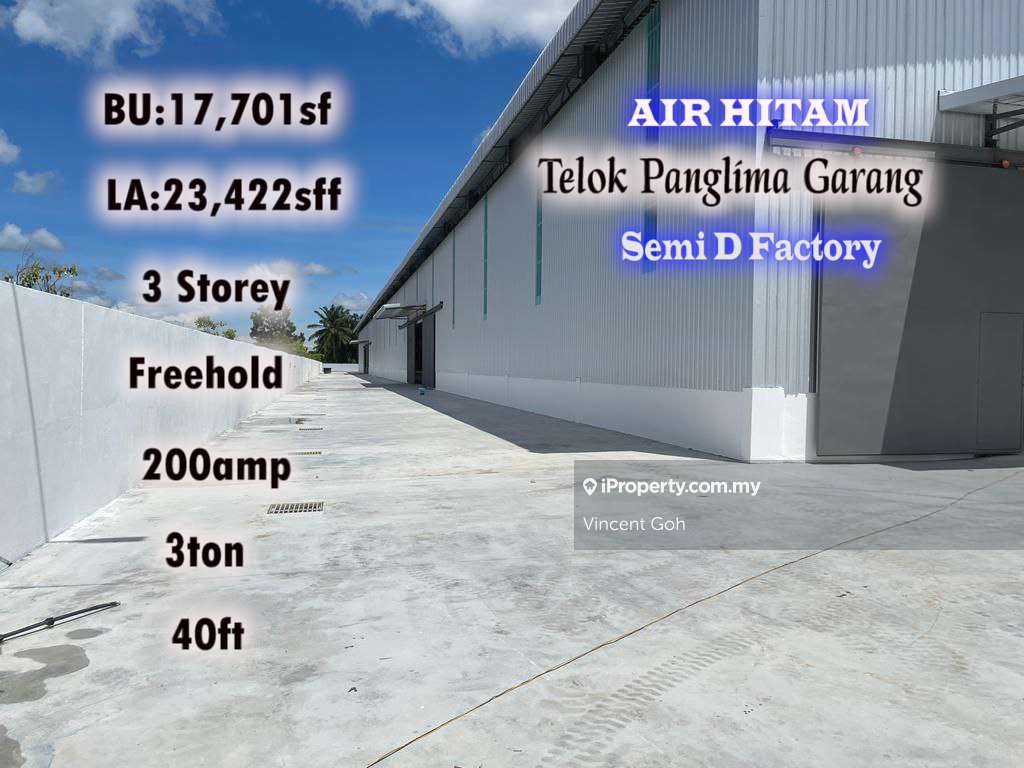 Brand New Air Hitam Industrial Park Freehold Semi Detached Factory 