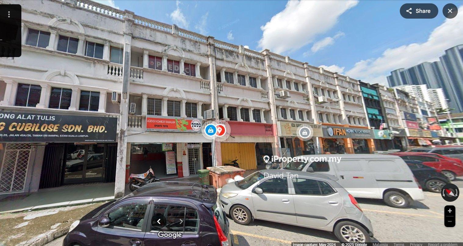 Taman Sri Rampai Ground Floor Shop for Rent, Setapak, Wangsa Maju