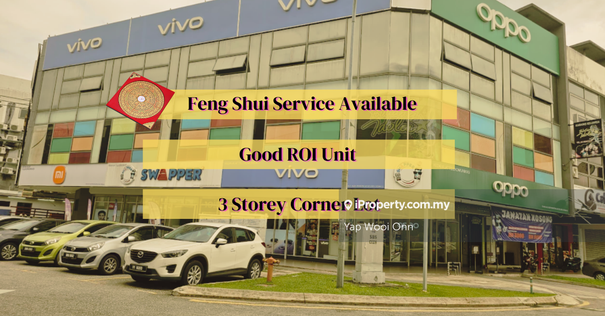3 Storey Corner Shop For Sale. High Roi. Good For Investment