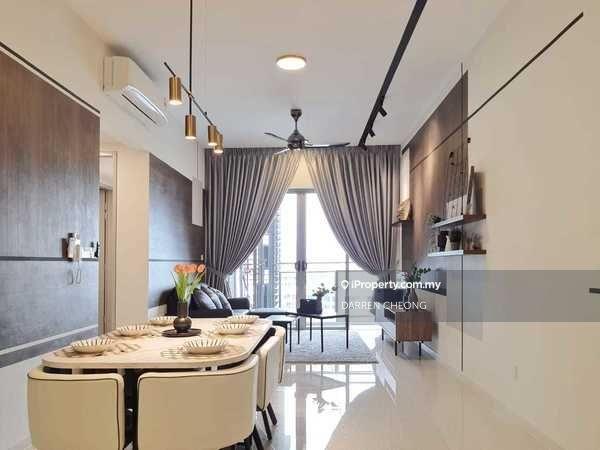 Fully furnished, Balcony with lake view , Nice interior design 