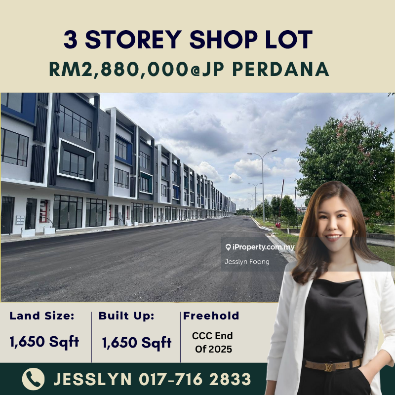 Jalan Jaya Putra, Jp Perdana, 3 Storey Shop Lot For Sale