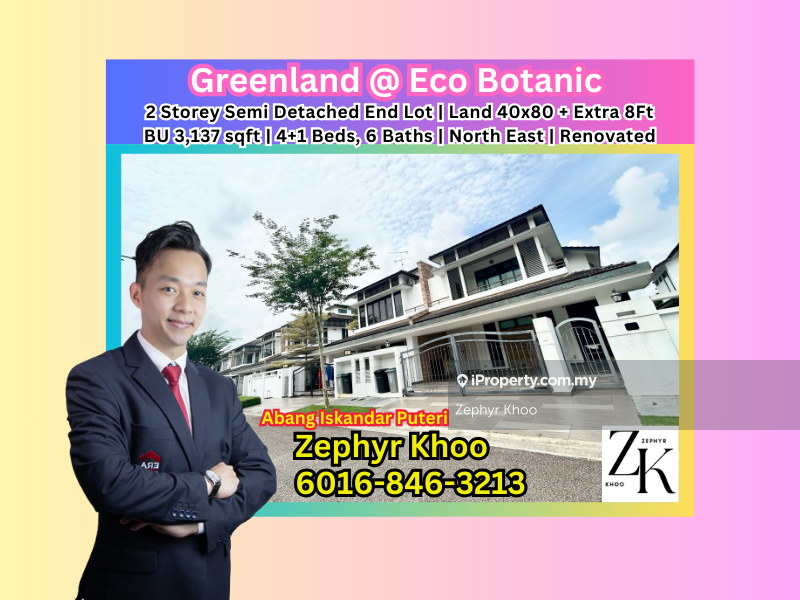 Greenland @ Eco Botanic 2 Storey Semi Detached House