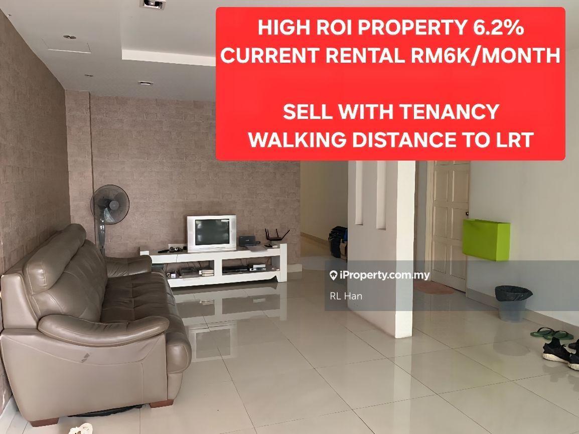 Roi 6.2% minimum - fully tenanted -monthly rental income Rm6k