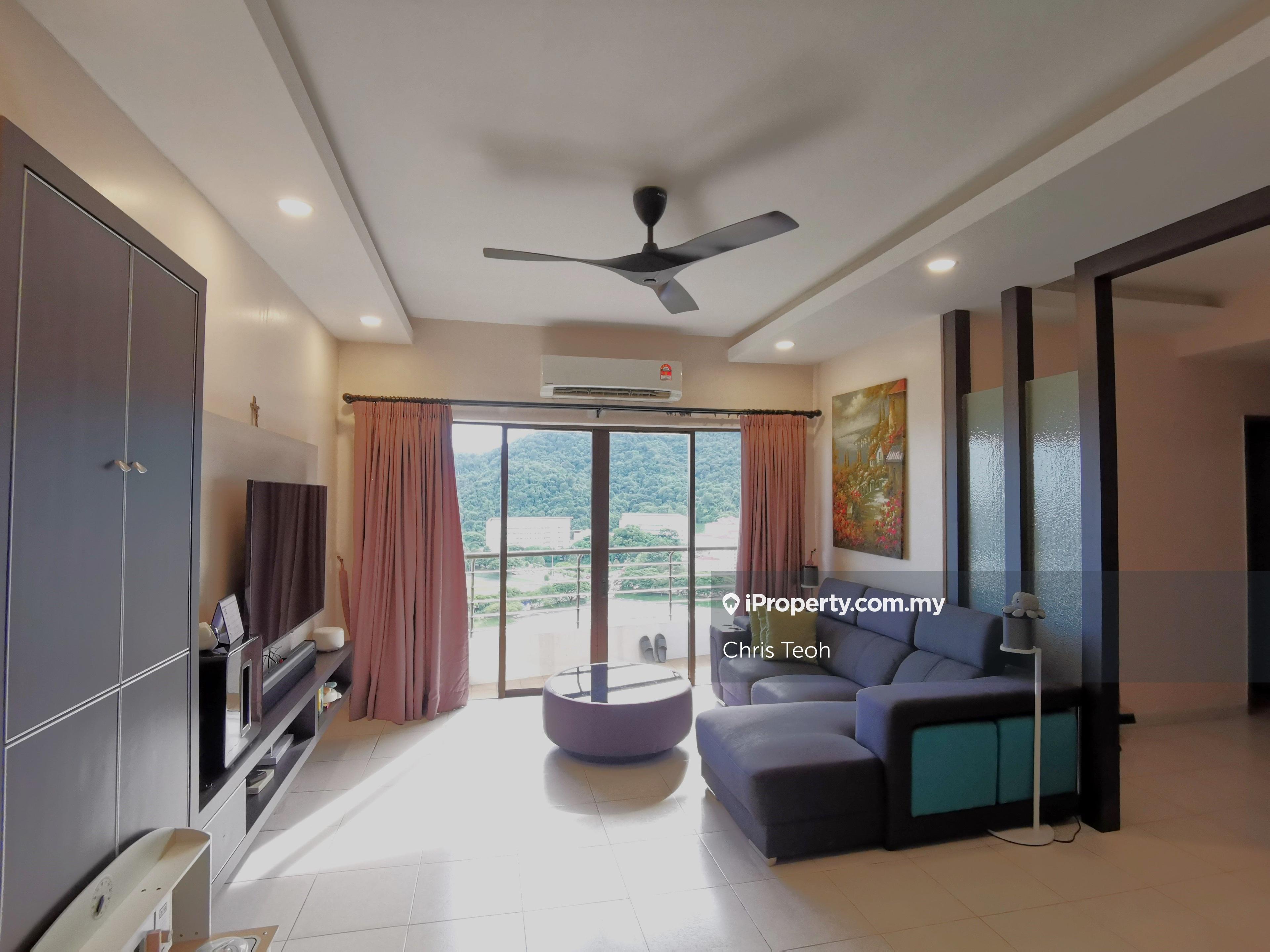 High floor, tastefully renovated & furnished & with nice city view!