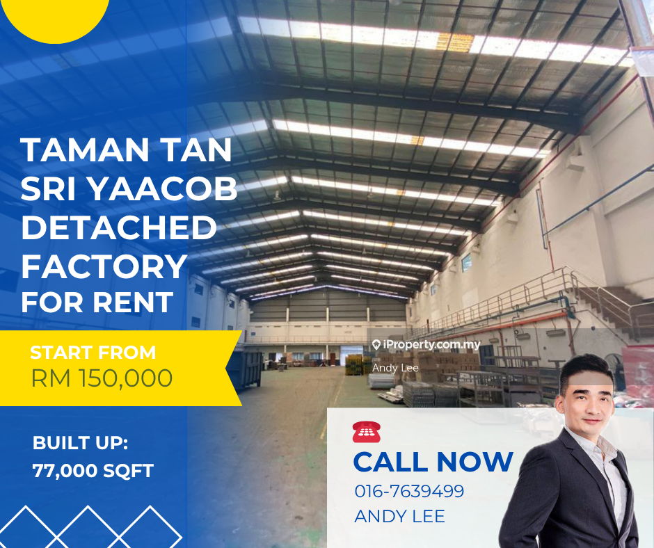 Taman Tan Sri Yaacob Detached Factory for Rent