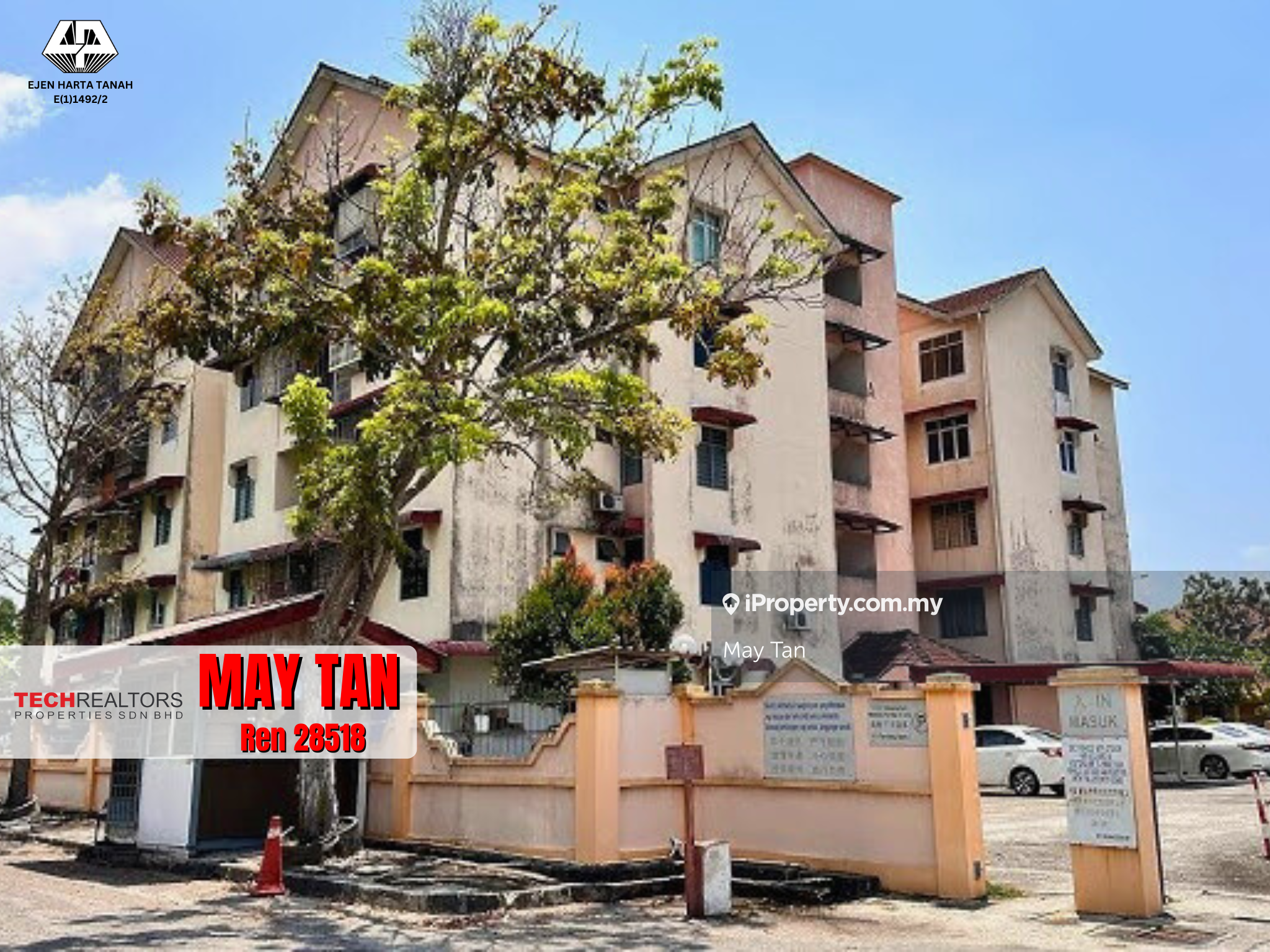 Butterworth Sell with tenancy Bagan Lallang Apartment near Raja Uda
