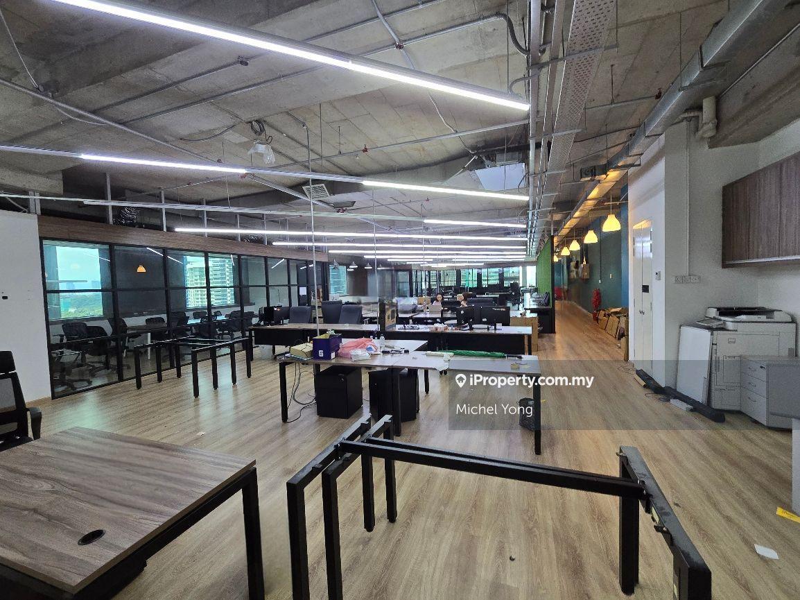 Fully furnished 4300sf office Ready move in walk to Mid Valley LRT KTM