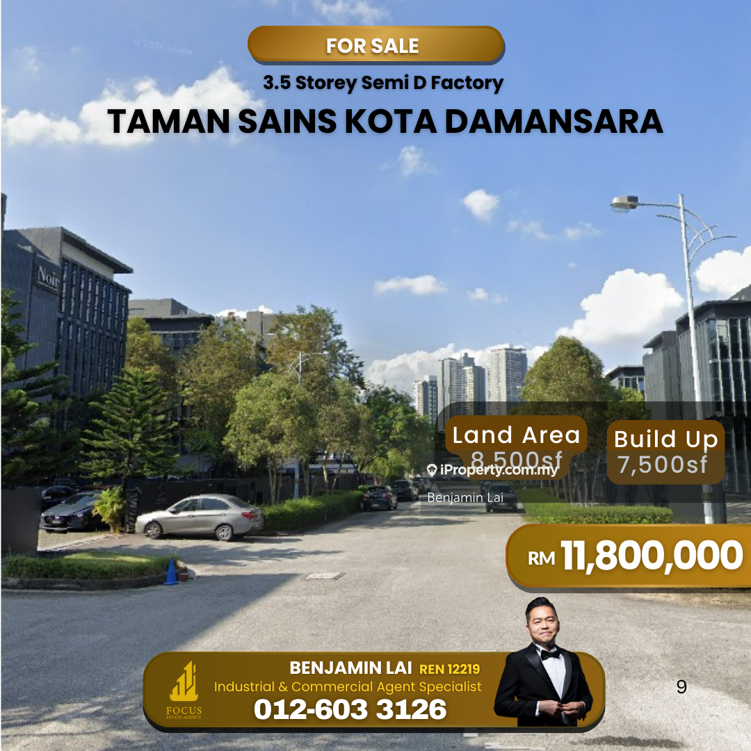 Taman Sains Kota Damansara 3.5 Storey Semi D Factory For Sale