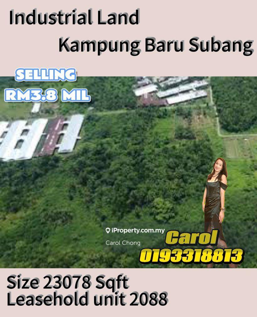 Kampung Baru Subang Industrial land For Sales