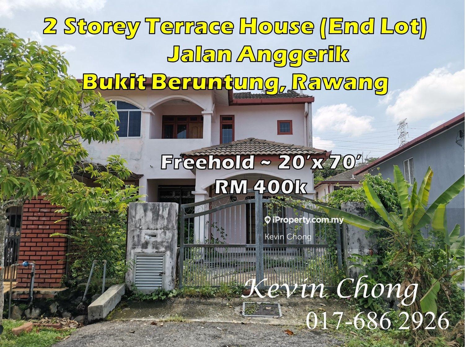 2 Storey End Lot For Sale