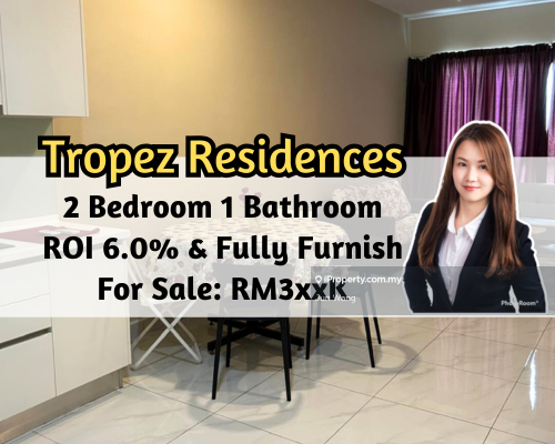 Tropez Residence, Fully Furnished, Gated Guarded, ROI 6.0%, 2 Bedroom