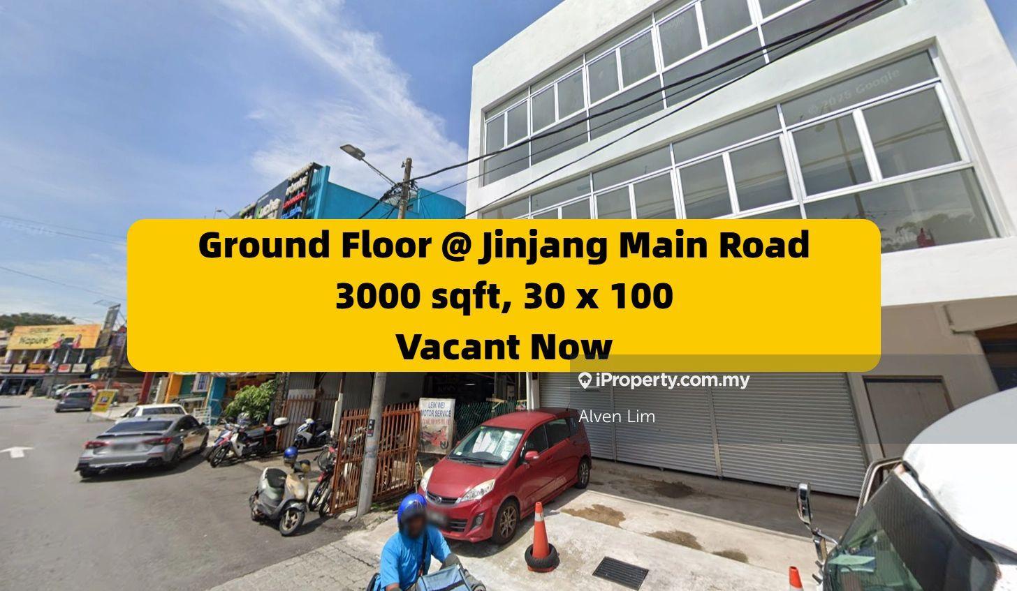 Jinjang Main Road, Ground Floor Shop, 3000sqft