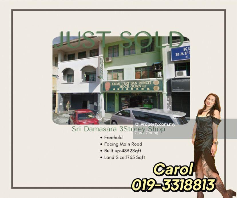 Intermediate Sri Damansara 3 Storey Shop Lot For Sale