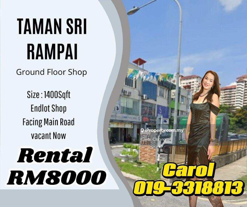 Endlot Setapak Rampai Business Park shop @Taman Sri Rampai For Rent