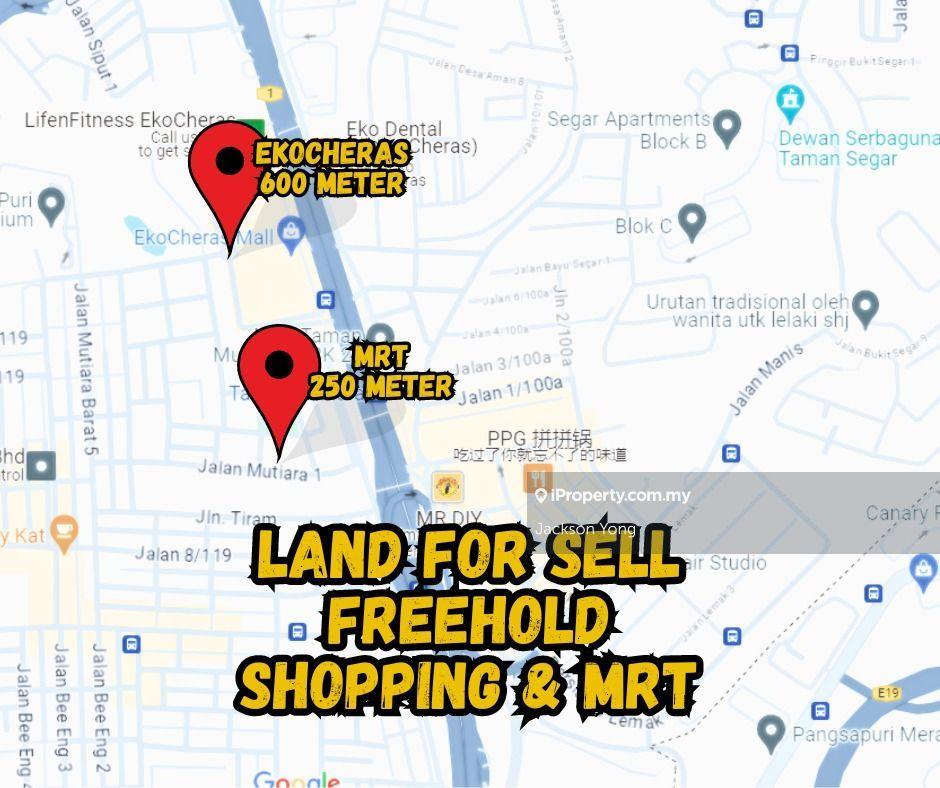 Freehold land for sell next to Mrt Ekocheras