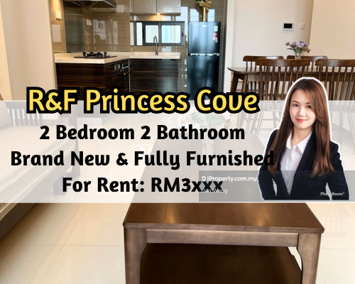 R&F Princess Cove, Fully Furnished, Brand New Unit, 2 Bedroom 2 Bath