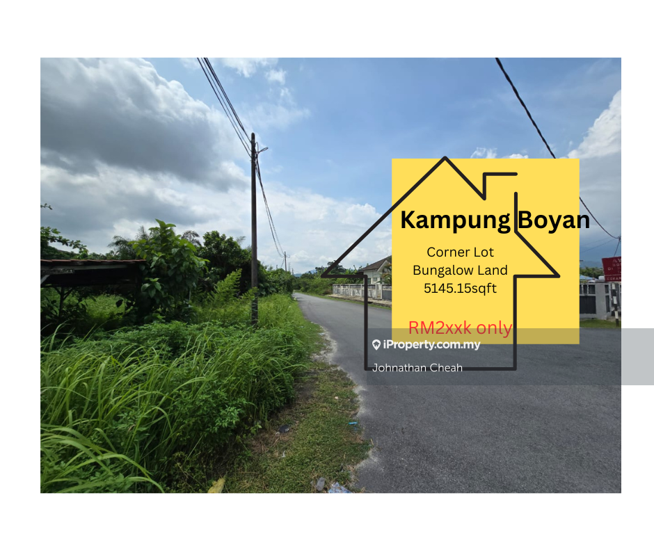 Prime Location Corner Lot Bungalow Land in Kampung Boyan