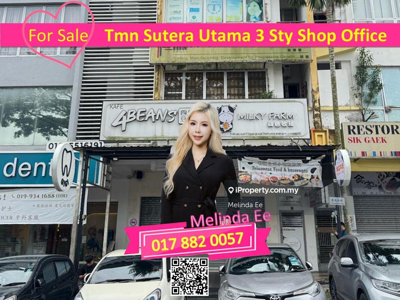 Skudai Taman Sutera Utama Nice Design 3 Storey Shop Office