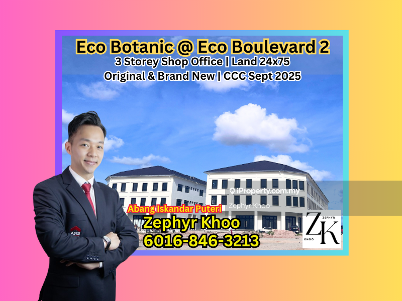 Eco Botanic @ Eco Boulevard 2 - 3 Storey Shop Office For Rent