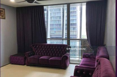 3 room 1237sqft , partially furnished for rent