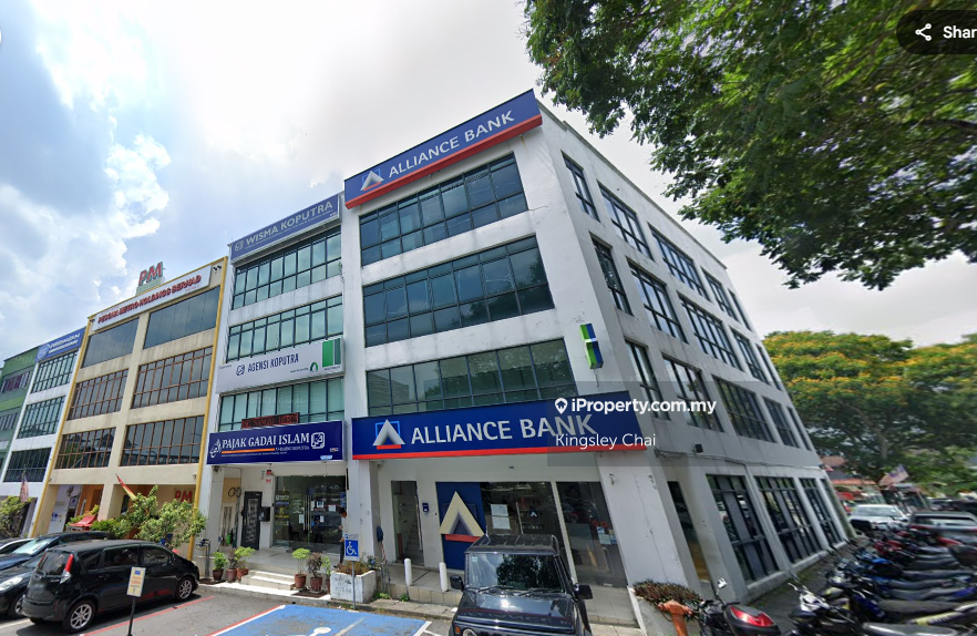4 storey corner shop facing mian road for Sale