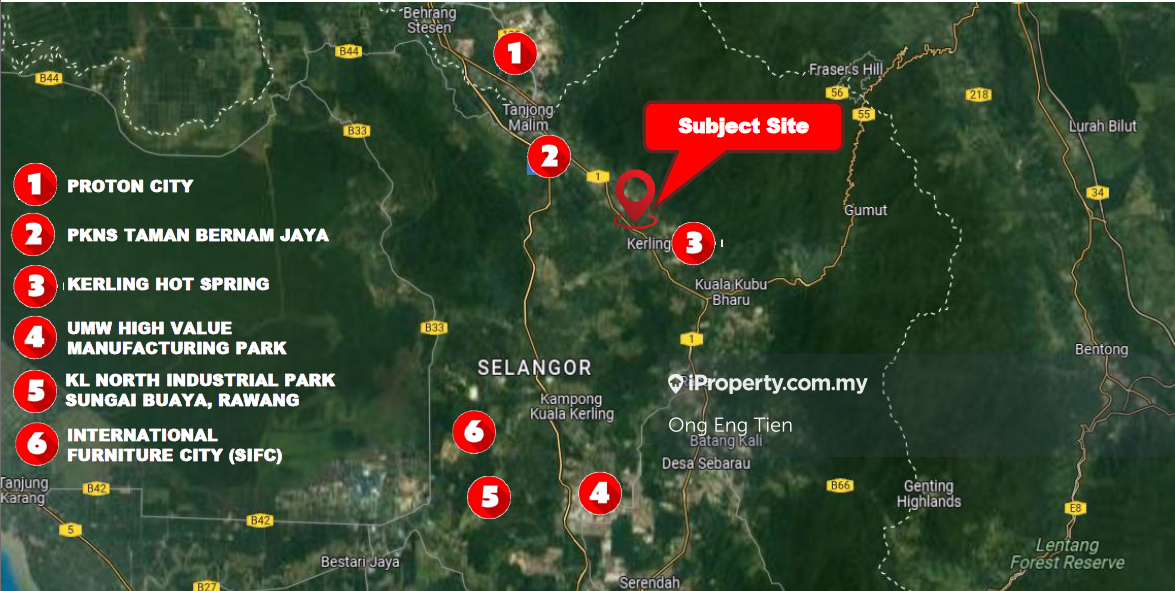 Industrial Land Main Road Kerling Kalumpang Tanjung Malim Selangor