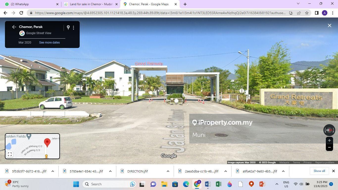 Klebang,  Ipoh Residential Freehold Bungalow Land For Sale