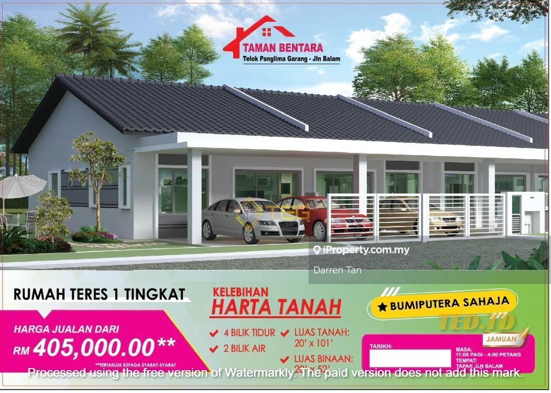 1-Sty Teres Taman Bentara, Jalan Kebun Baru, Telok Panglima Garang