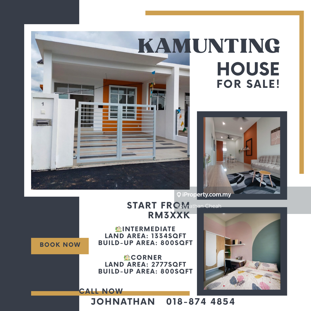 Prime Location Kamunting Nearby Econsave ! Modern Dream Home!