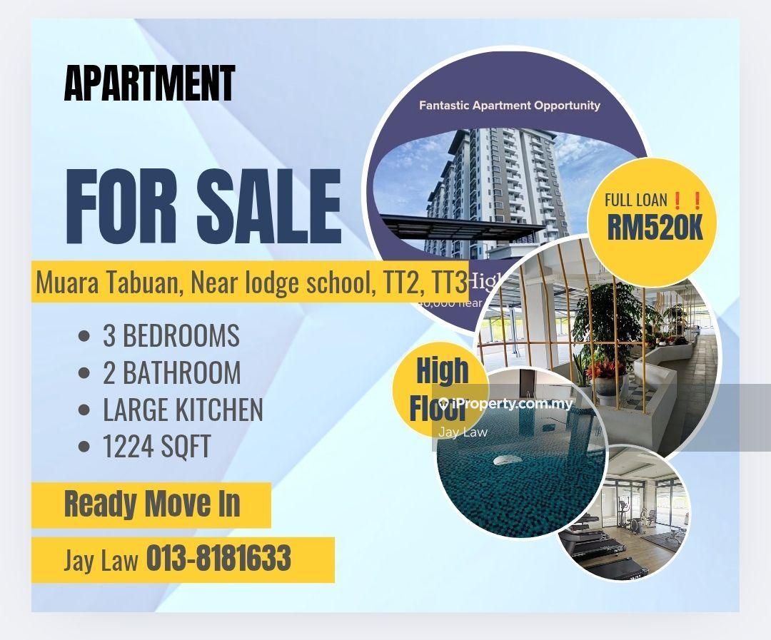 Kuching New Apartment @ near lodge school, Tabuan tranquility 