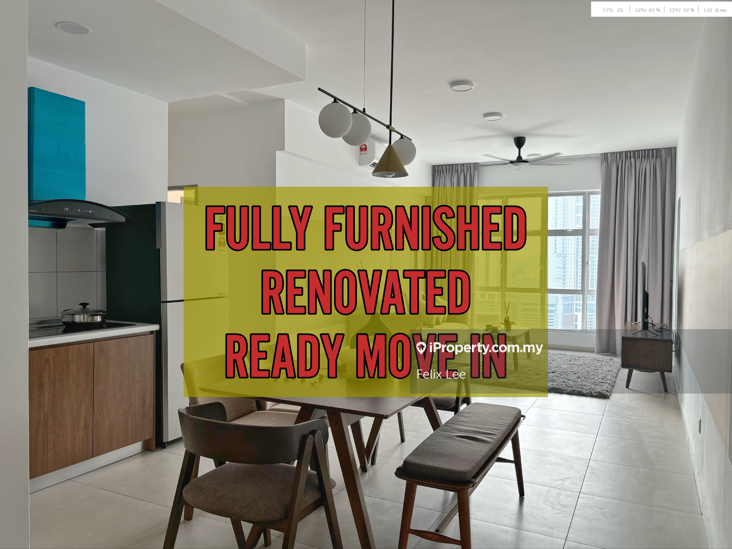 Fully Furnished / Nice Renovated / Facing KL / Ready Move In