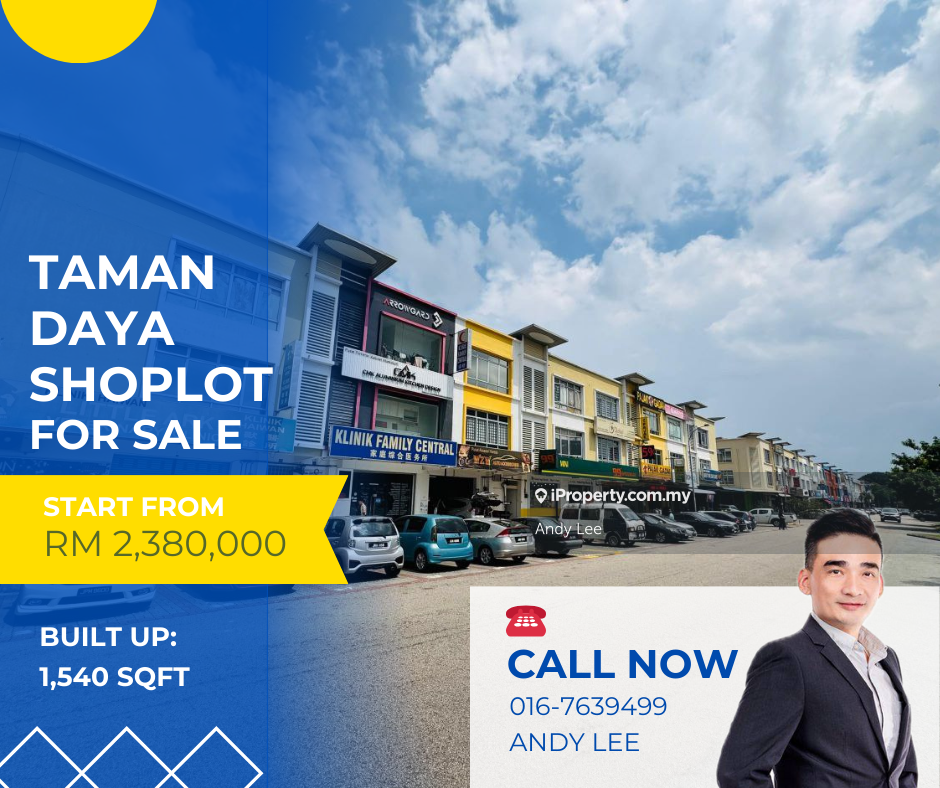 Taman Daya Johor Bahru Shop Lot for Sale