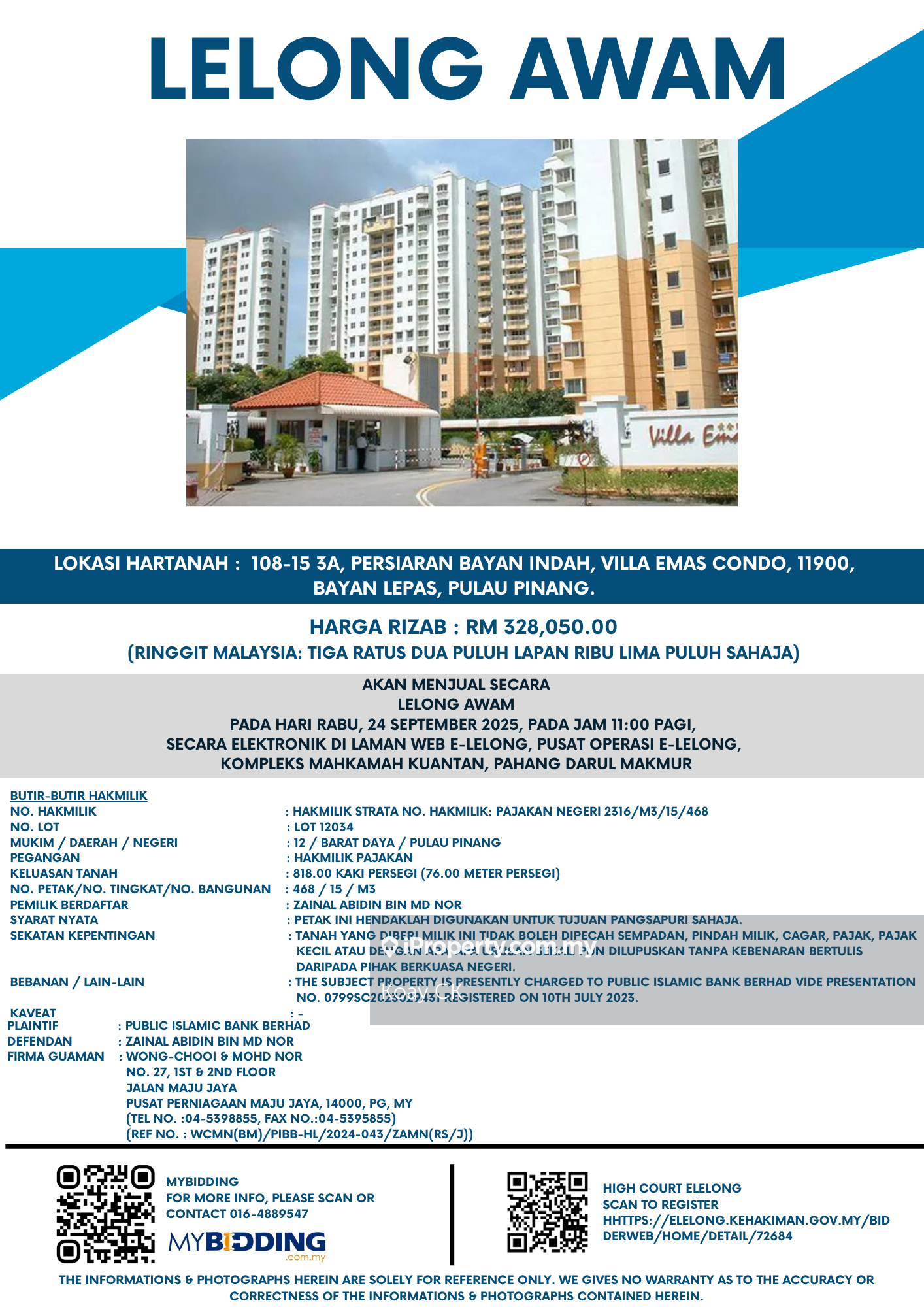 Auction Villa Emas Condo !! Below Market Price!!