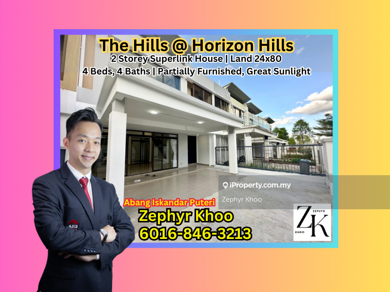 The Hills @ Horizon Hills 2 Storey Superlink House For Rent