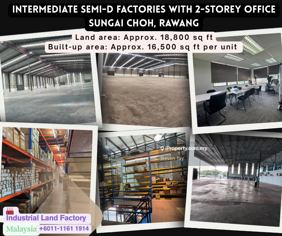 Semi-d factories with office @ Rawang Corporate Park