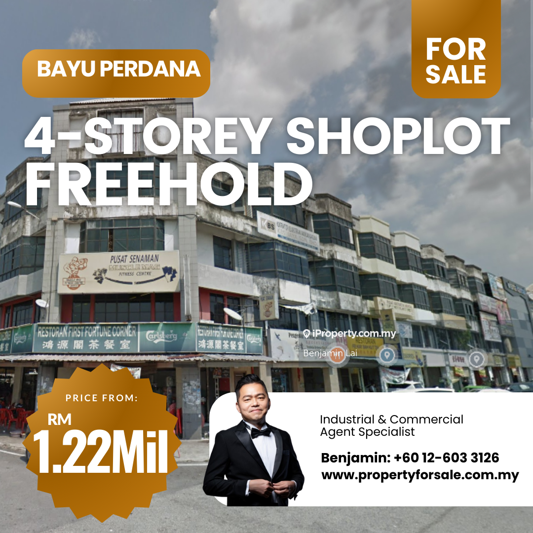 Taman Bayu Perdana, Klang Freehold 4 Storey Shop For Sale