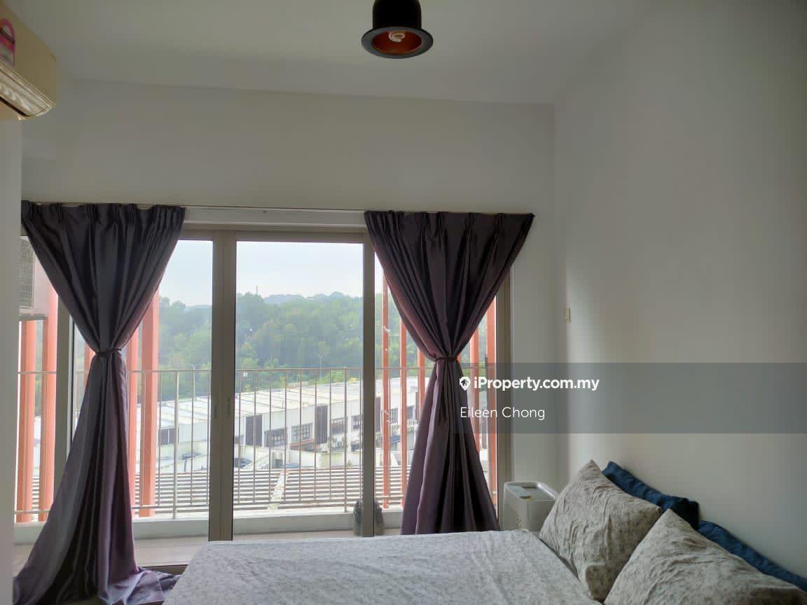 Partial furnished low floor studio available now