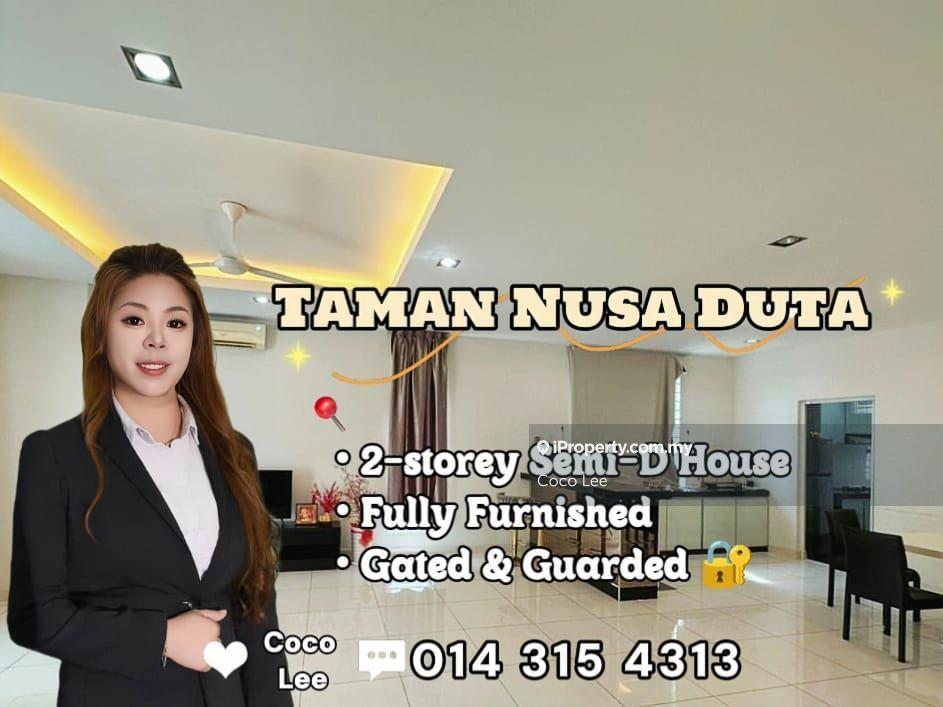 Jalan Duta 1/2, Taman Nusa Duta @ Fully Furnished 2-storey Semi-D
