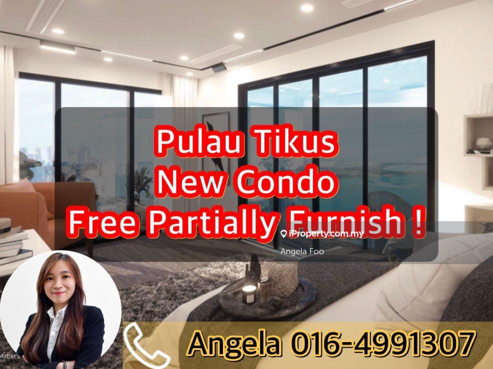 Pulau tikus new condo, facing gurney seaview, free partially furnish!