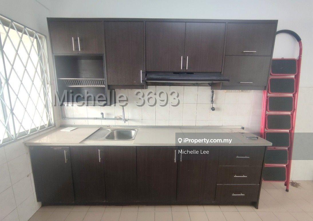 Newly painted with kitchen cabinet