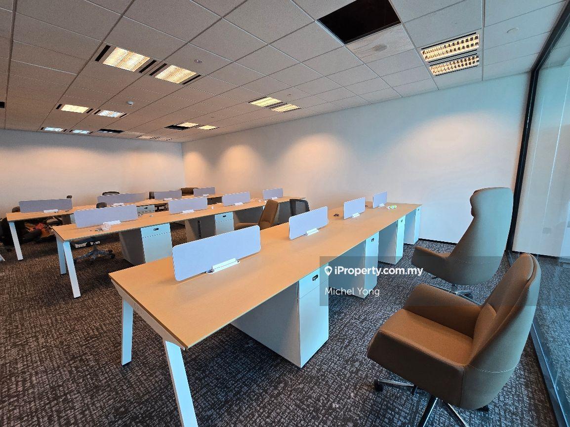 Fully furnished 2500sf TRX office with grand lobby MSC zone