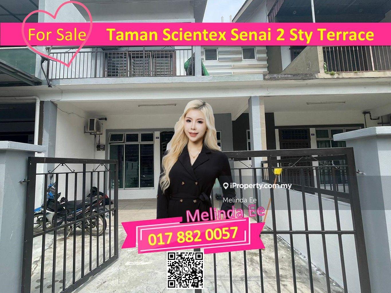 Senai Taman Scientex Beautiful 2 Storey Terrace 4bed Can Full Loan