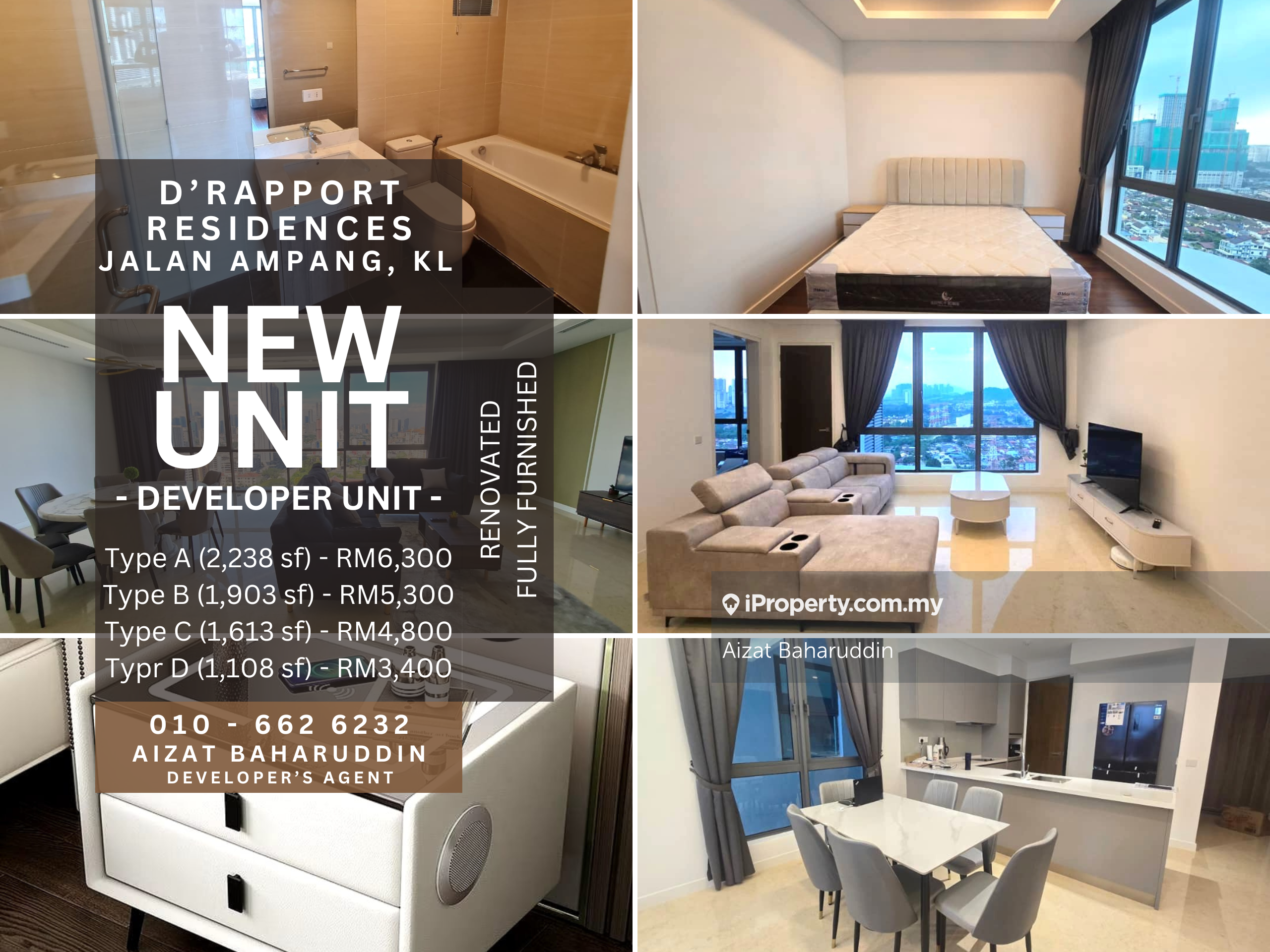 Brand new unit. Located at embassy row, Jalan Ampang. Near KLCC.