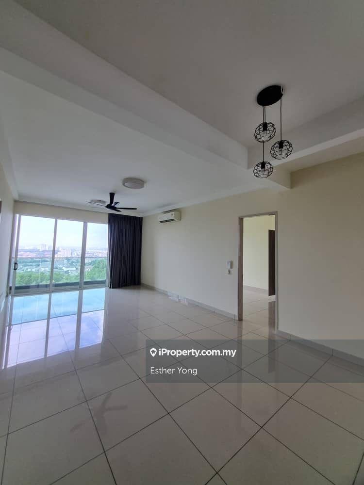 Partially furnished corner unit is available for rent now !