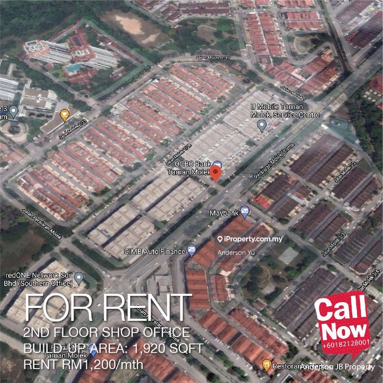 Taman Molek Taman Molek Johor Bahru Intermediate Shop Office For Rent Iproperty Com My