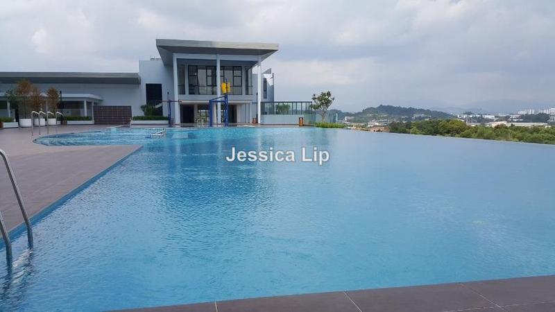 Kondominium untuk Disewa di Green Park Residence oleh Jessica Lip - Infinity Pool with open view - iProperty.com.my